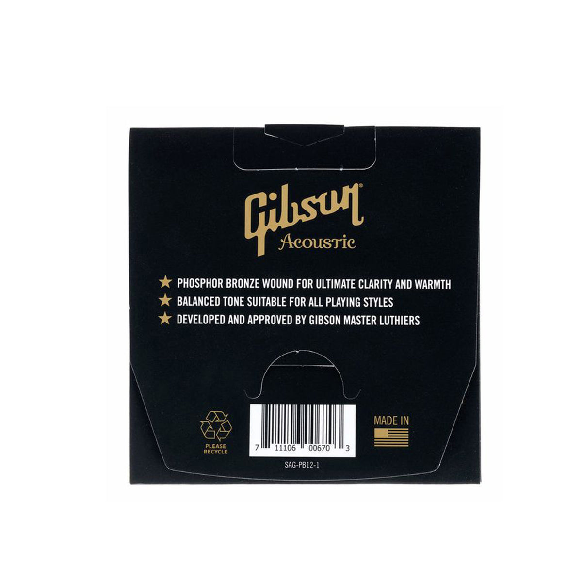 Gibson Gear SAG PB12 Phosphor Bronze Acoustic Guitar Strings