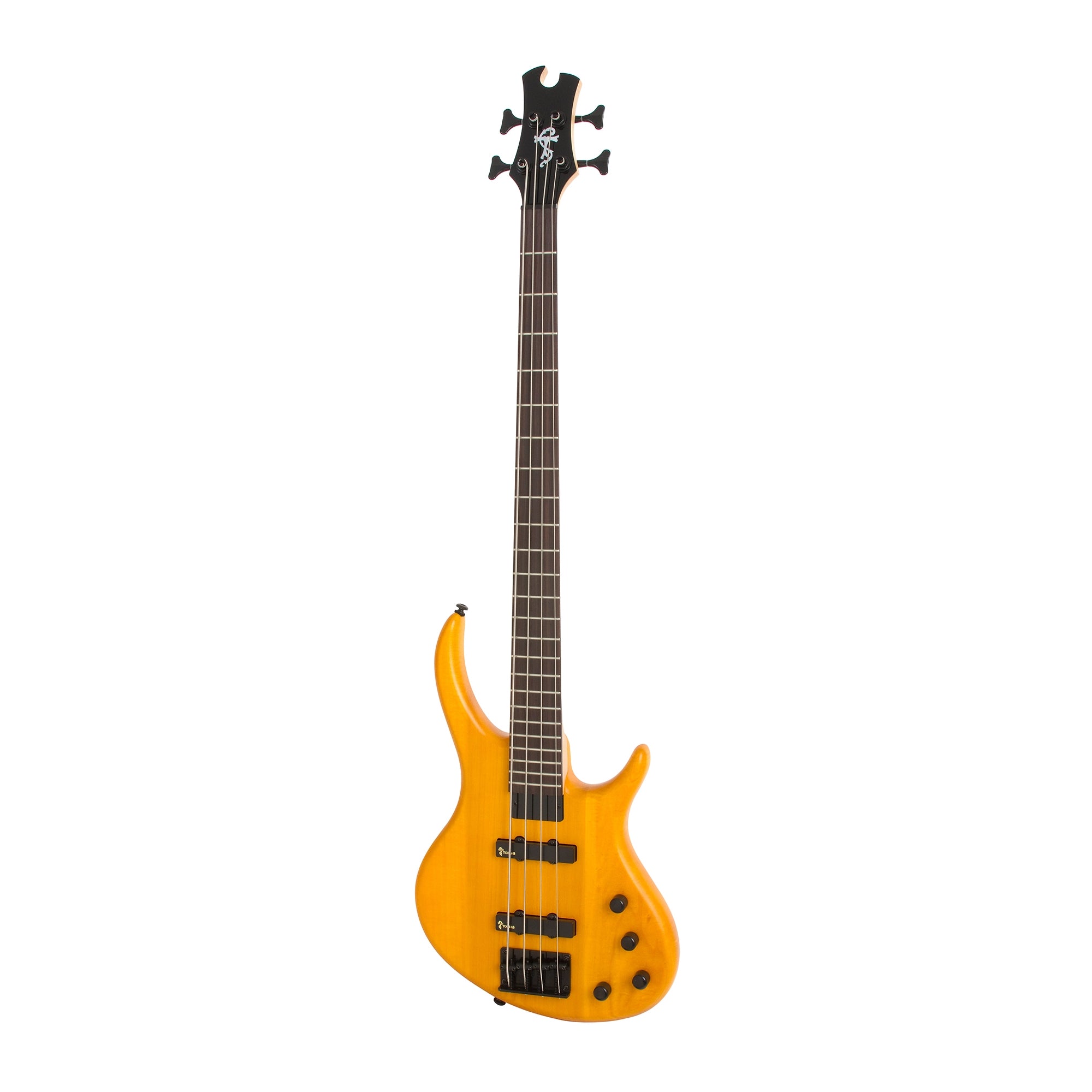 Epiphone EBD4TASBH1 Toby Deluxe IV Trans Amber Satin Electric Bass Guitar