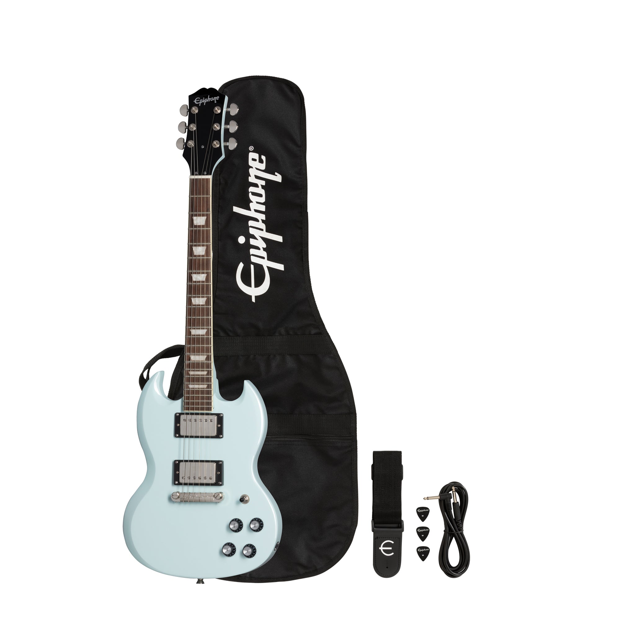Epiphone ES1PPSGFBNH1 Power Players SG Ice Blue- Incl. Gig bag, Cable, Picks