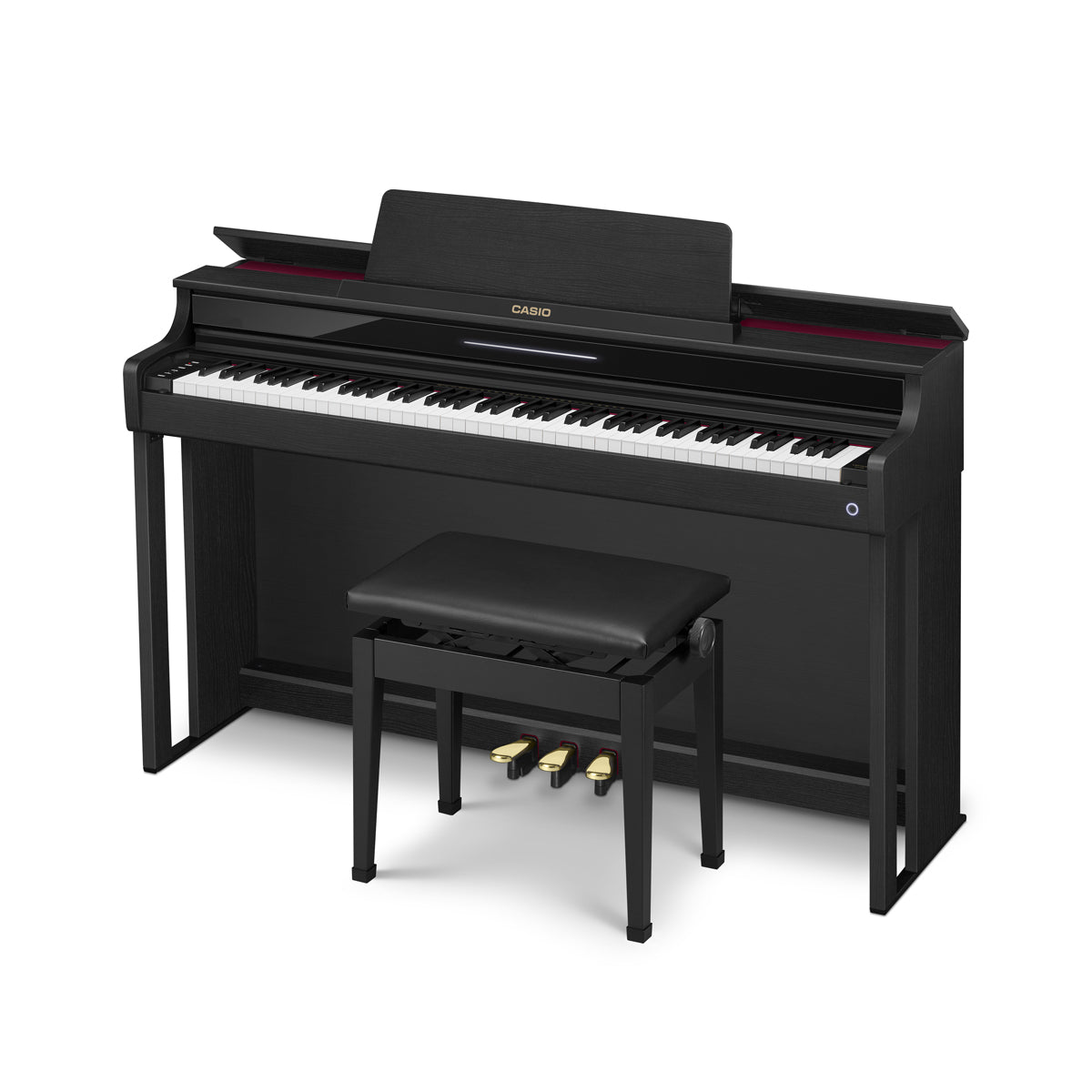 Casio AP-550BK Celviano 88 Weighted Keys Black Digital Piano includes Adapter and Piano Bench