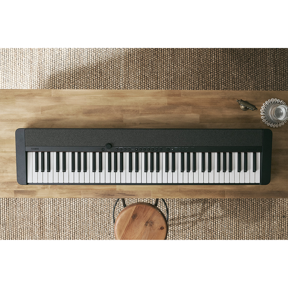 Casio CT-S1-76BKC2 CT-S1-76BK 76 Keys Casiotone Keyboard with Free Original Casio Adapter