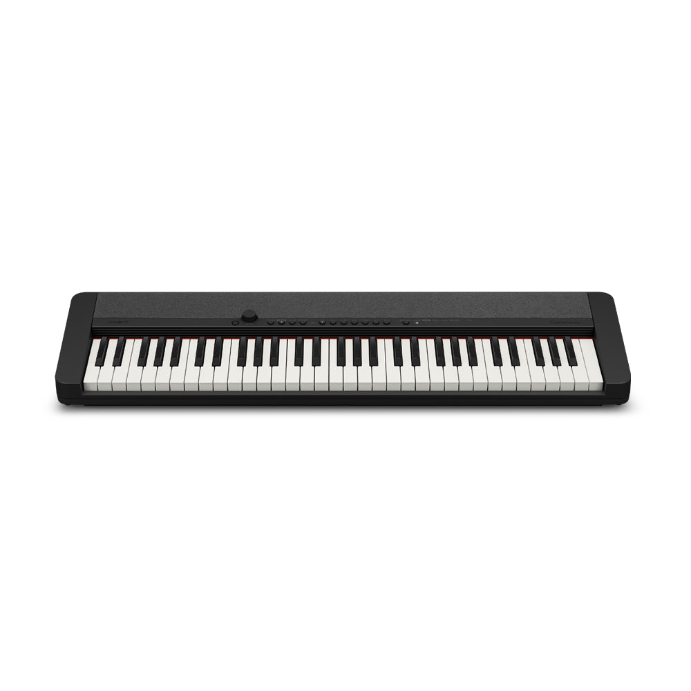 Casio CT-S1BKC2-FA CT-S1 Series 61 Keys Casiotone Keyboard Black with Free Original Casio Adapter