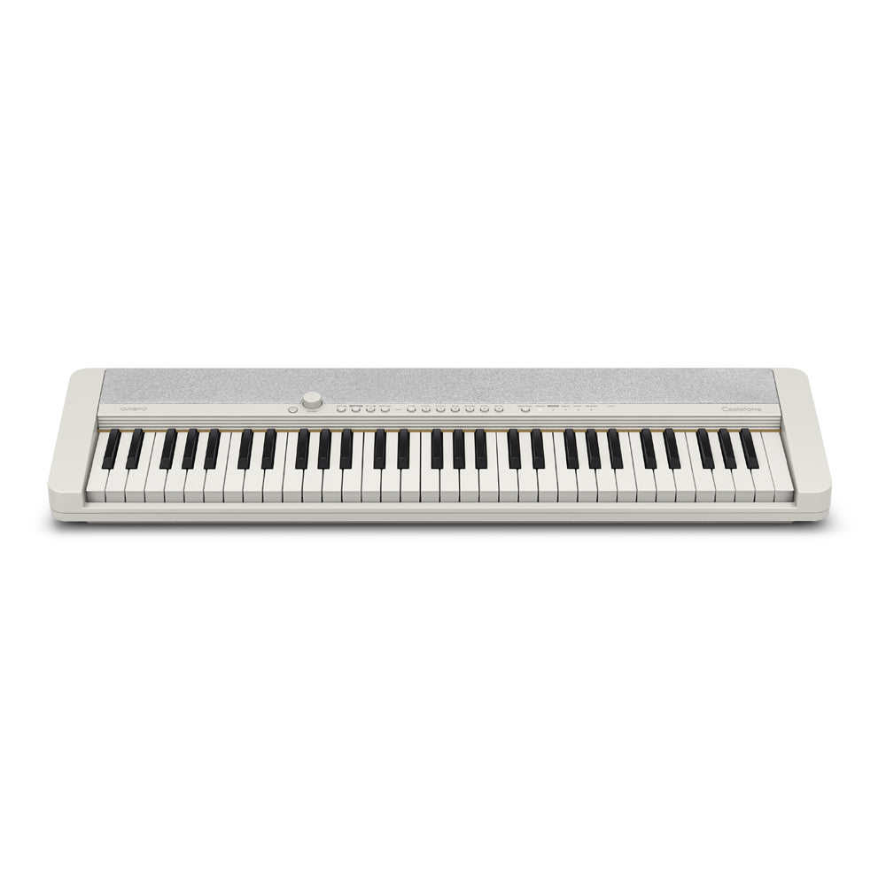 Casio CT-S1WEC2-FA CT-S1 Series 61 Keys Casiotone Keyboard White with Free Original Casio Adapter