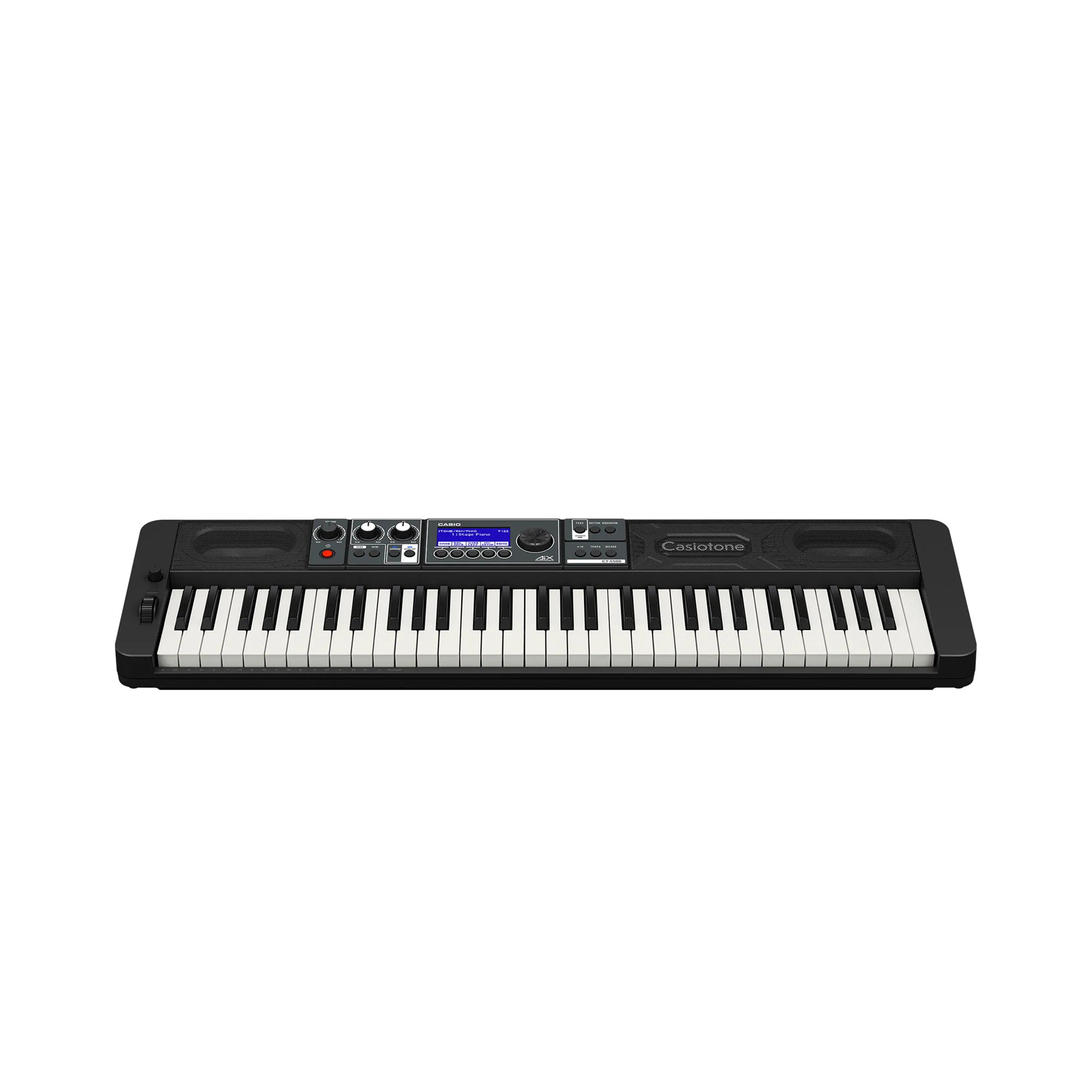 Casio CT-S500C2 61 Keys Black  Casiotone Keyboard with Free Original Adapter