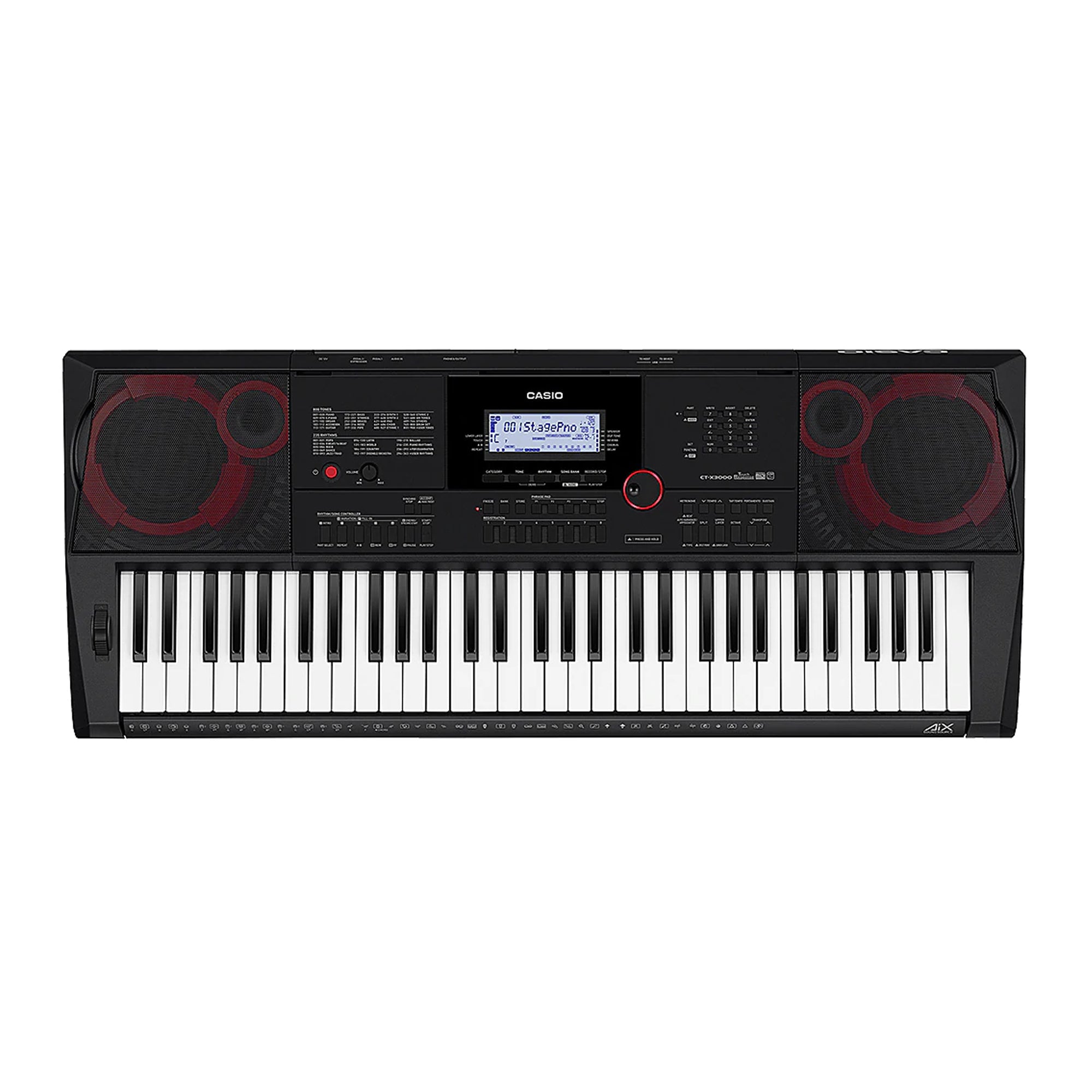 Casio CT-X3000 61 Keys CT-X Series Black High Grade Standard Keyboard with Free Original Adapter