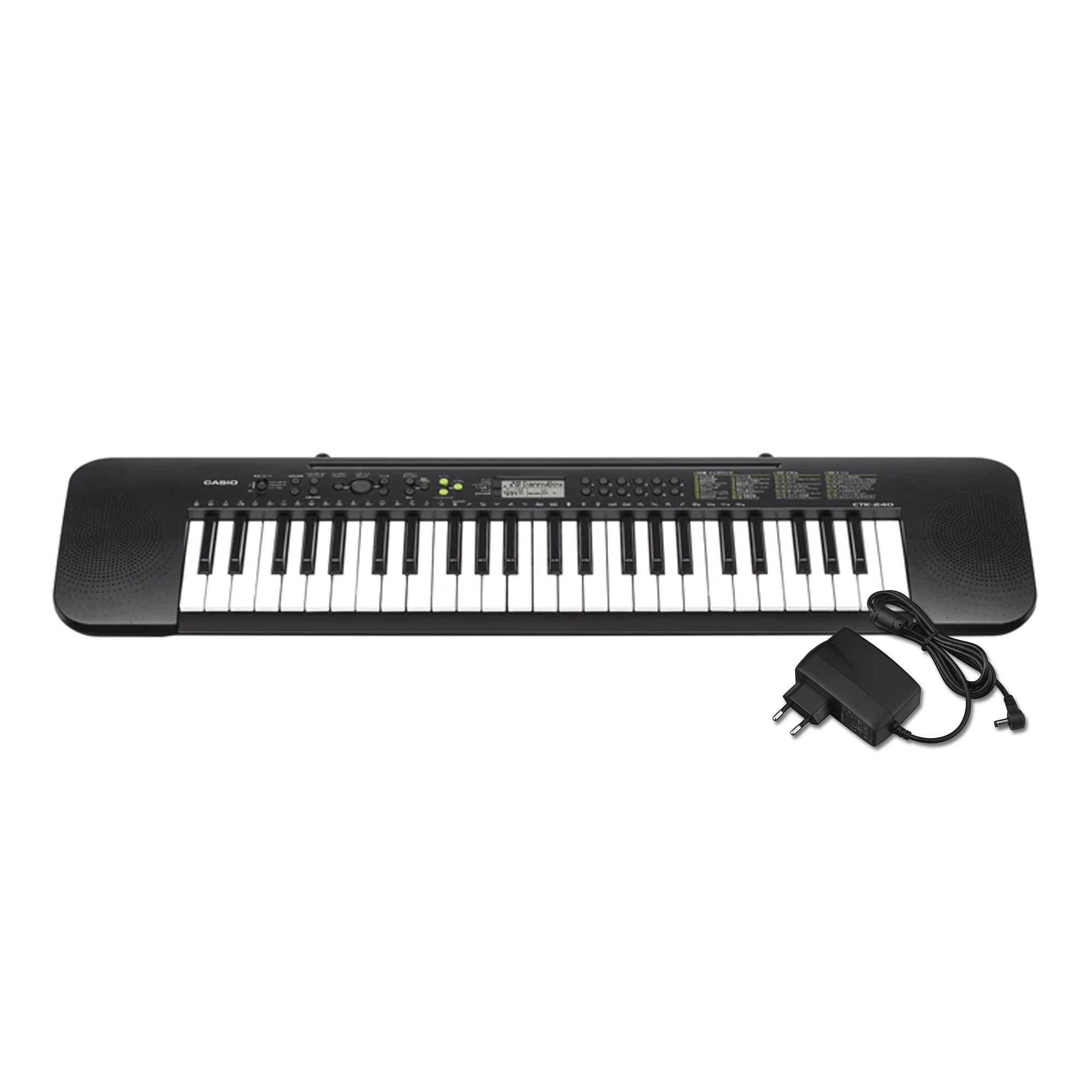 Casio CTK-240-FA 49 Keys Black Standard Keyboard with Free Original Adapter