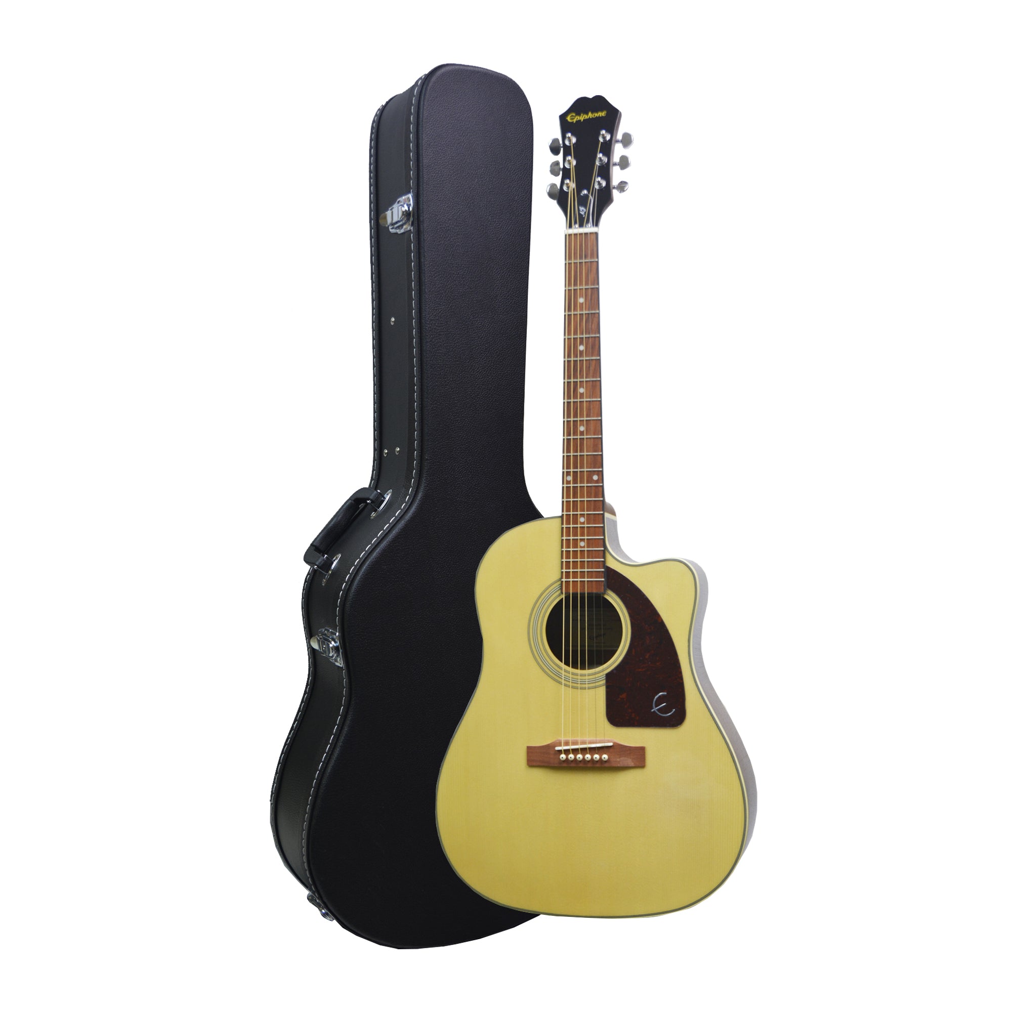 Epiphone EE21NACH1 J-15 EC Deluxe Fishman Presys-II Natural Acoustic/Electric Guitar with Hardcase