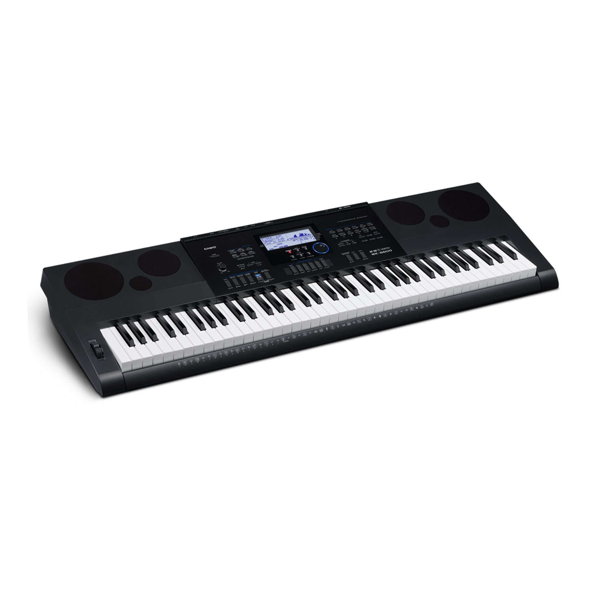 Casio WK-6600 76 Keys Black Workstation Keyboard